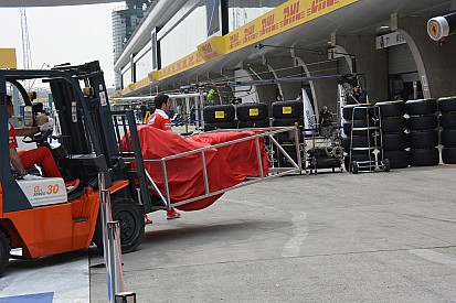 Ferrari: portato un nuovo telaio nudo in verifica