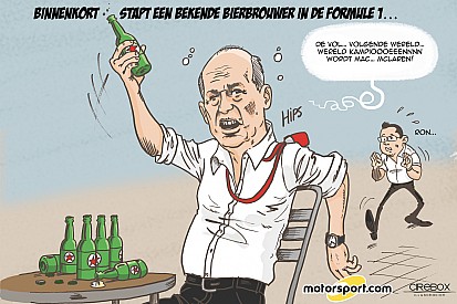 Cartoon van Cirebox - Wat als Heineken in de F1 stapt?