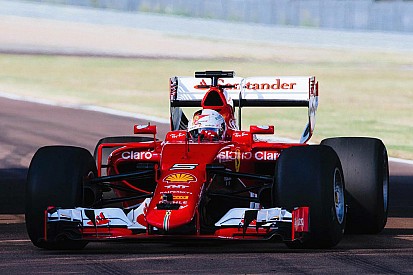 Pirelli reveals images of Ferrari's first wide-tyre test