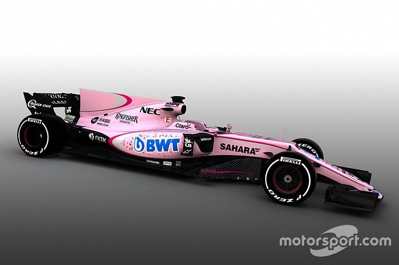 Internet não perdoa nova pintura de carro da Force India