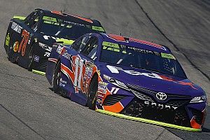 Denny Hamlin offers his theory on why Truex is so fast