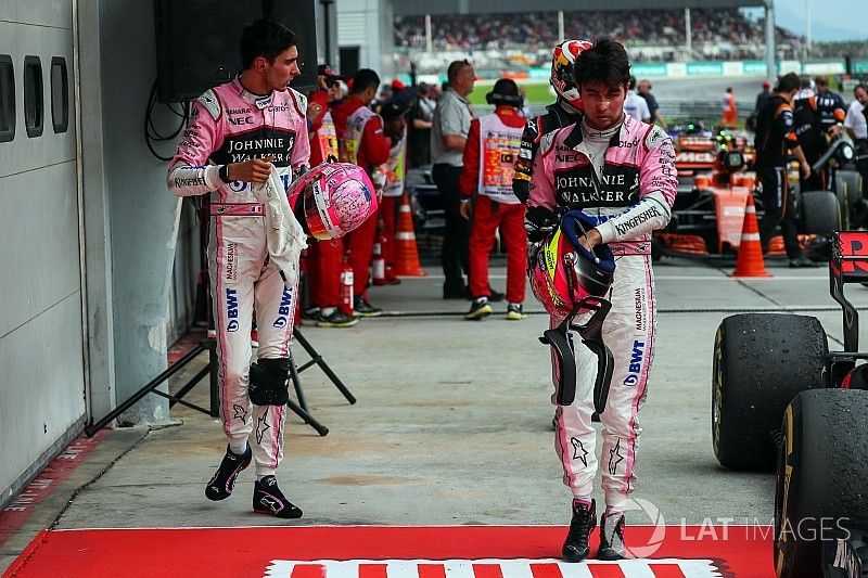 Esteban Ocon, Sahara Force India y Sergio P&eacute;rez, Sahara Force India