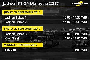 Jadwal lengkap F1 GP Malaysia 2017