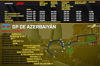 Horarios para el GP de Azerbaiyán F1 2023