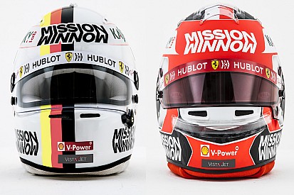 GALERÍA: los cascos de los pilotos de Ferrari