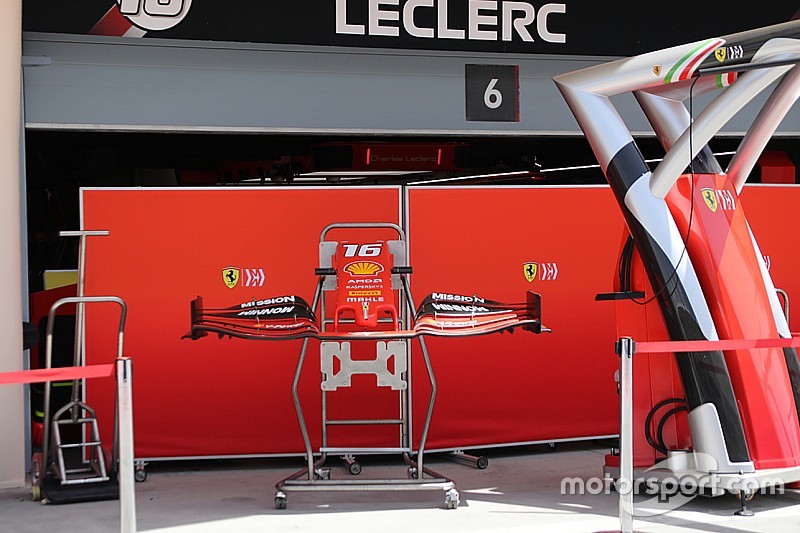 Ferrari: l'ala anteriore di Leclerc per il Bahrain è deliberata a medio carico