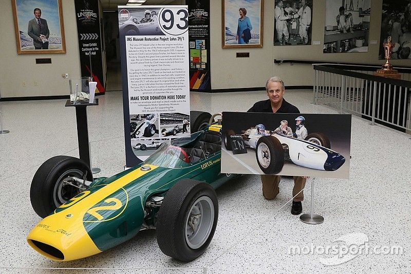 Gary Dausch with the Lotus 29 at IMS Museum