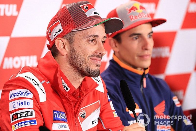 Andrea Dovizioso, Ducati Team, Marc Marquez, Repsol Honda Team