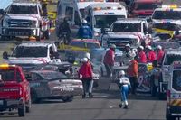 Austin Hill triggers vicious track-breaking crash at Watkins Glen