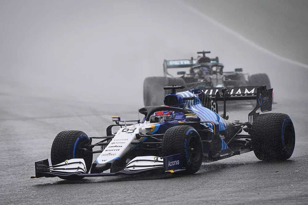 George Russell, Williams FW43B, Lewis Hamilton, Mercedes W12