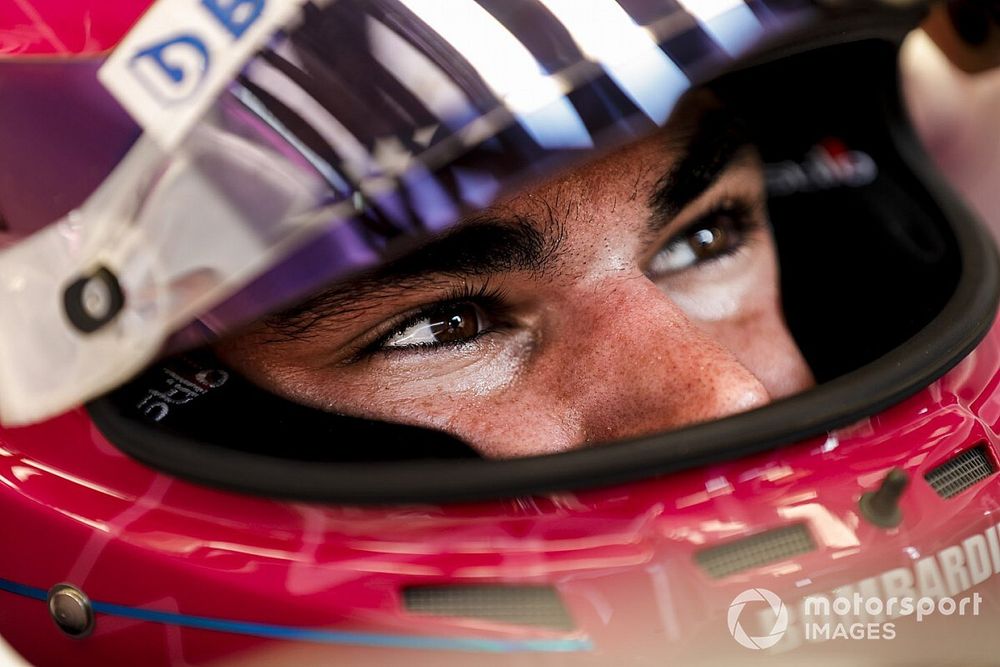 Lance Stroll, Racing Point, in his cockpit