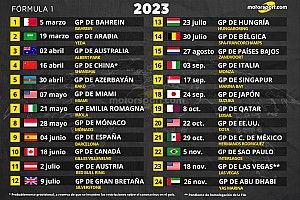 La F1 confirma un calendario récord de 24 carreras para 2023