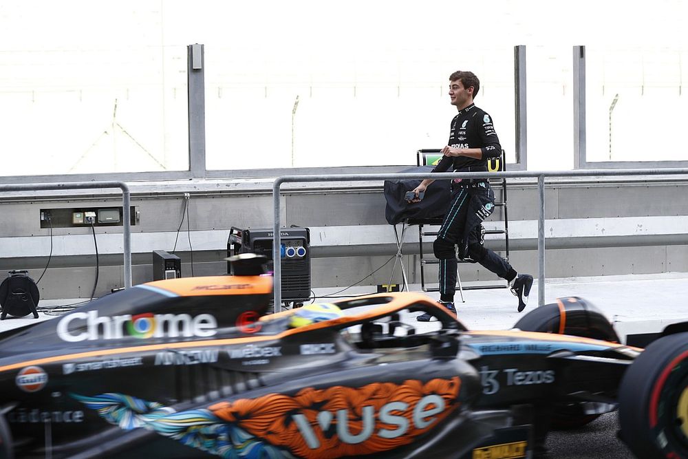 Las fotos del test en Abu Dhabi: estrenos, neumáticos 2023 y más