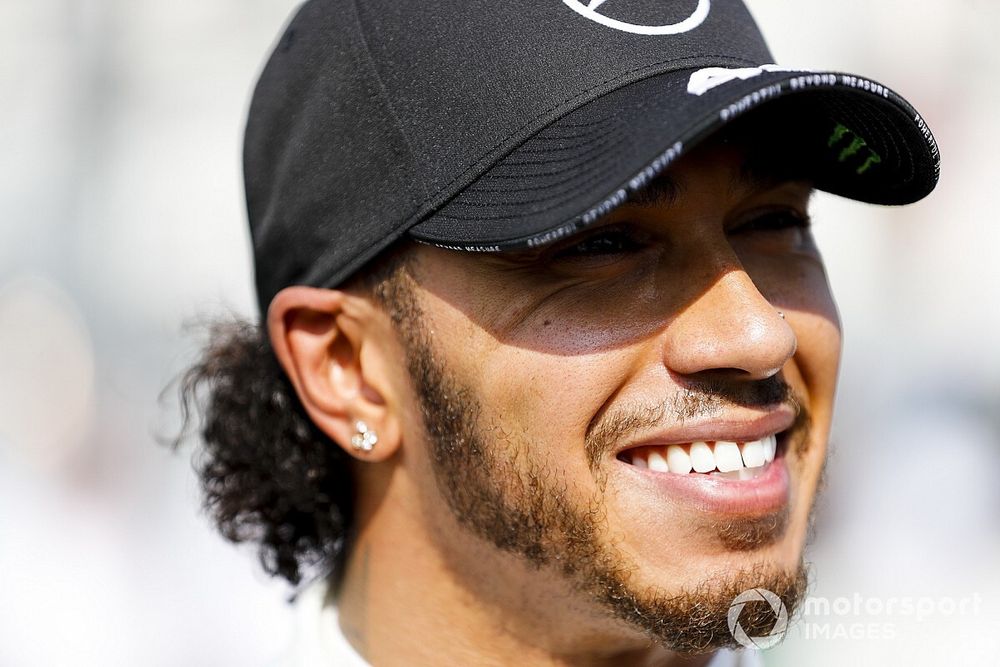 Lewis Hamilton, Mercedes AMG F1 in Parc Ferme 