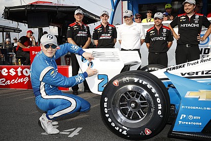 Gateway IndyCar: Newgarden scores pole, Rossi struggles