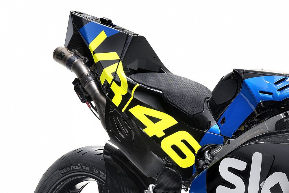 Gros plan sur le logo VR46 sur une MotoGP