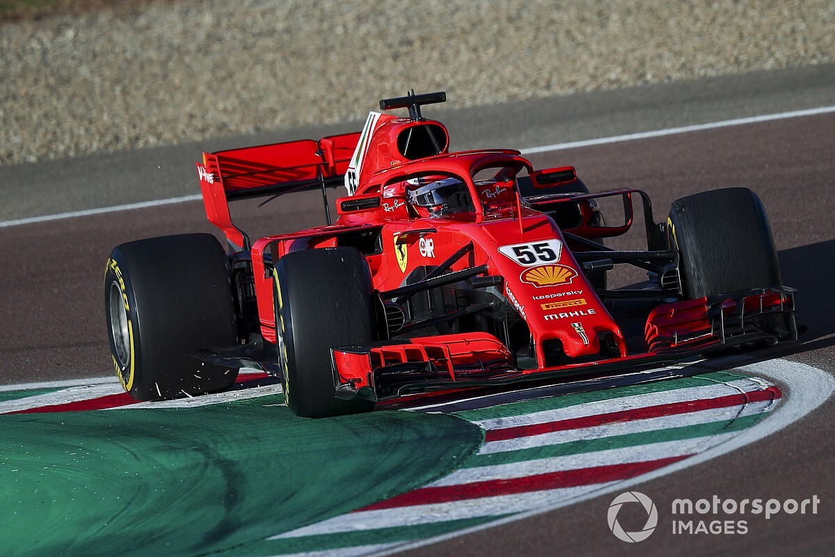 Sainz rondt tweede testdag bij Ferrari probleemloos af
