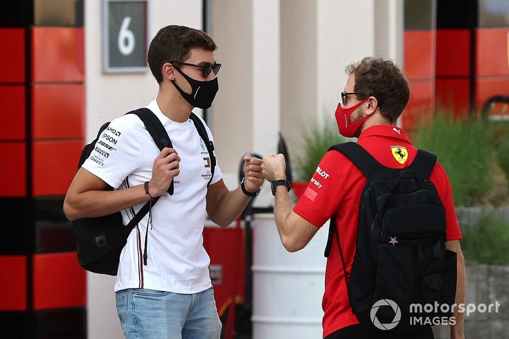 Russell: "Tüm sezon Vettel'le pist üstünde mücadele ettik"
