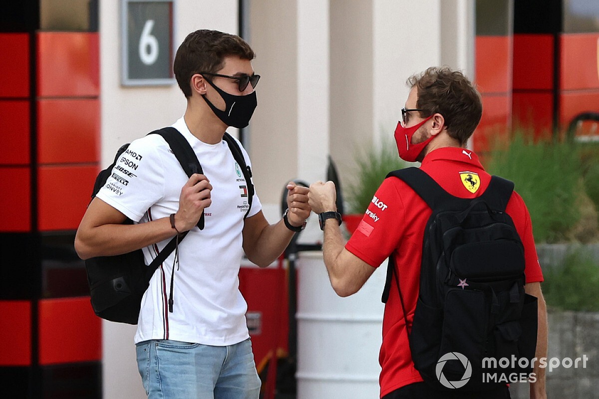 Russell: "Tüm sezon Vettel'le pist üstünde mücadele ettik"