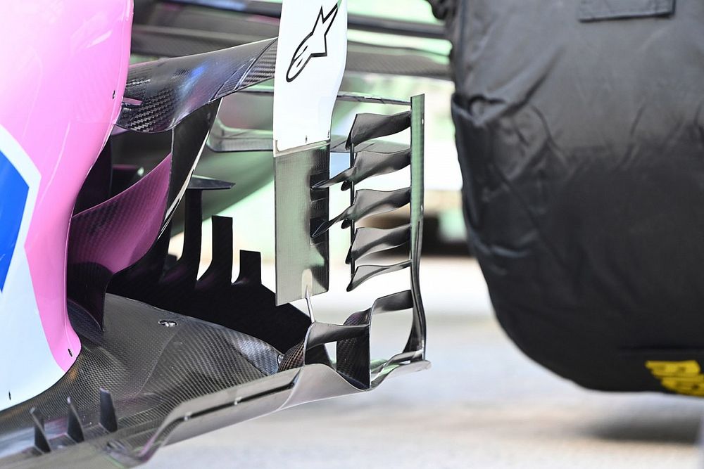 Racing Point RP20 sidepods detail