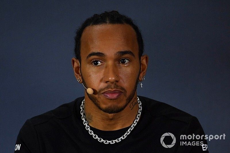 Lewis Hamilton, Mercedes AMG F1 in the Press Conference 