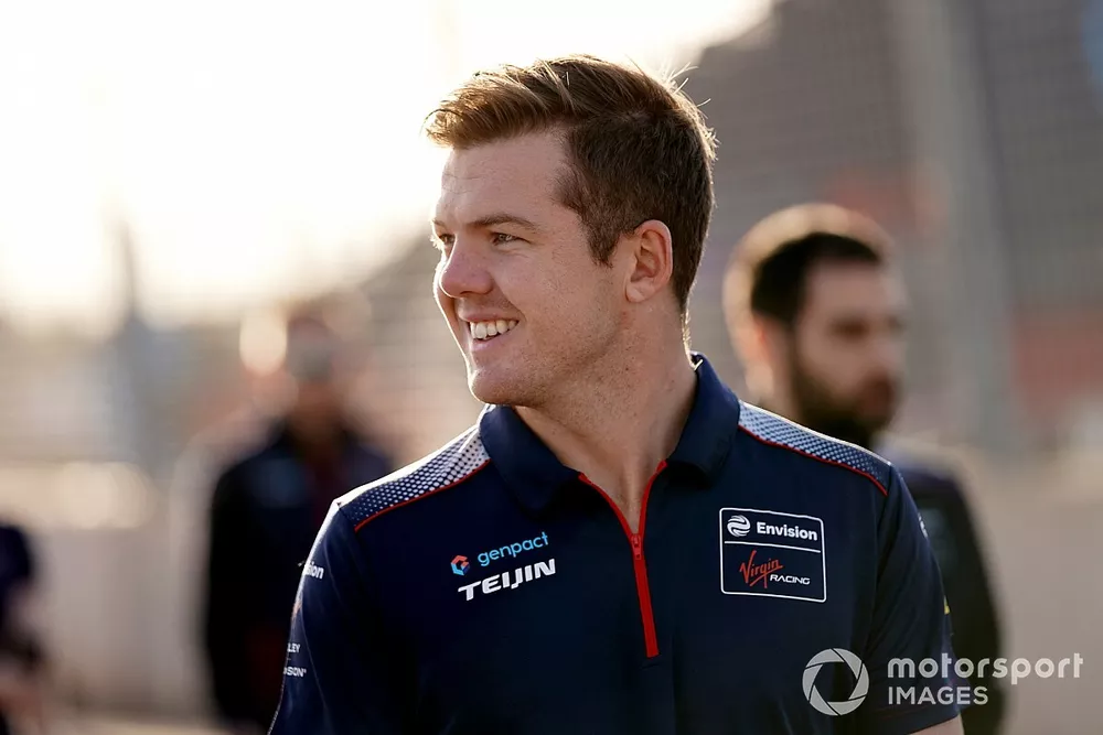 Nick Cassidy Virgin Racing on his track walk                                 