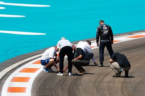 マイアミGP、F1マシン初走行を前にコースのダメージを修復