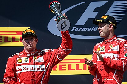 Vettel reconoce que Raikkonen era "mucho más rápido"