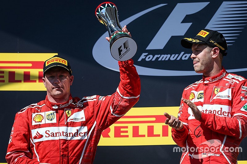 Vettel reconoce que Raikkonen era "mucho más rápido"