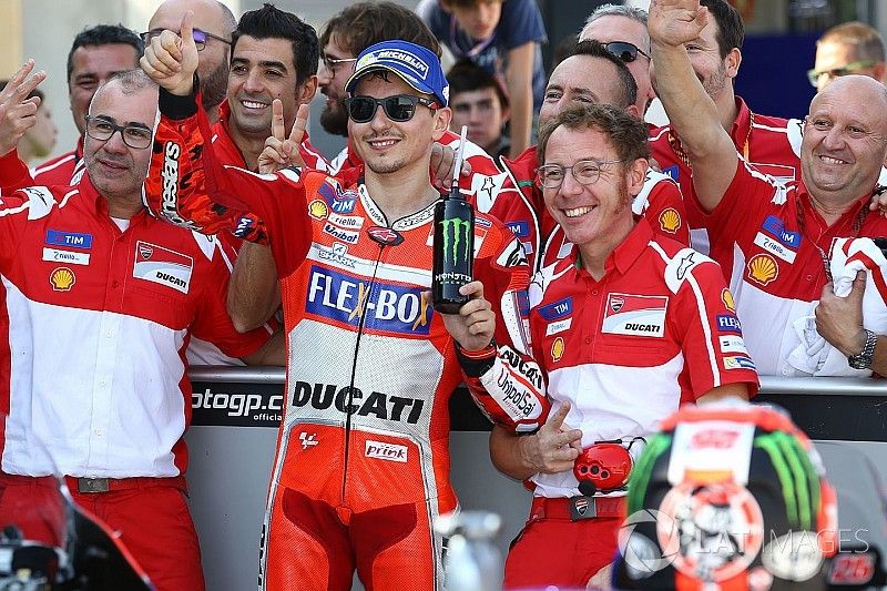 Il secondo classificato Jorge Lorenzo, Ducati Team