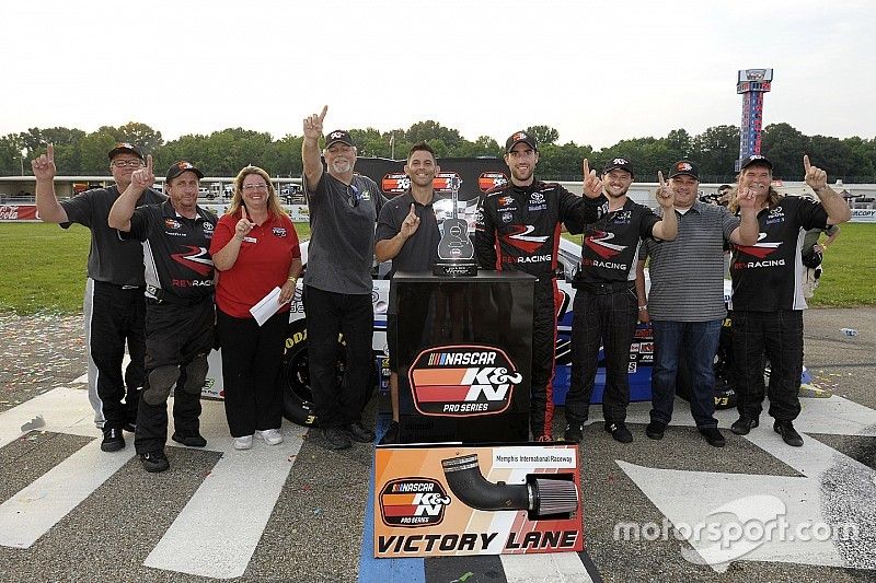 Former NASCAR Mexico champion Ruben Garcia Jr. wins first U.S. race