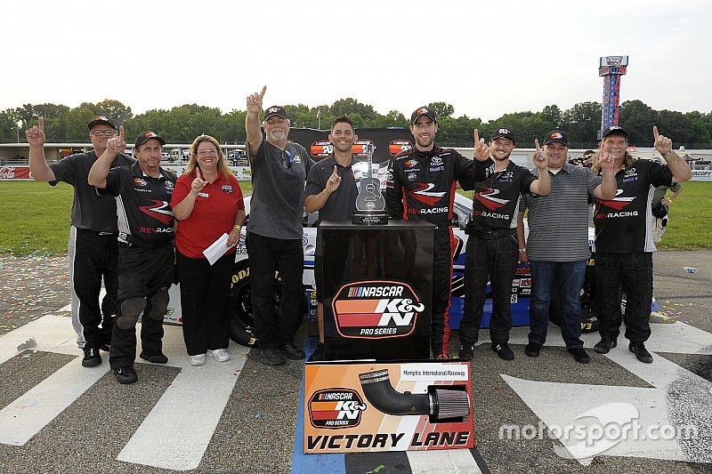 Former NASCAR Mexico champion Ruben Garcia Jr. wins first U.S. race