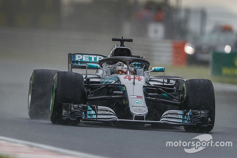 Qualifs - Hamilton danse sous la pluie