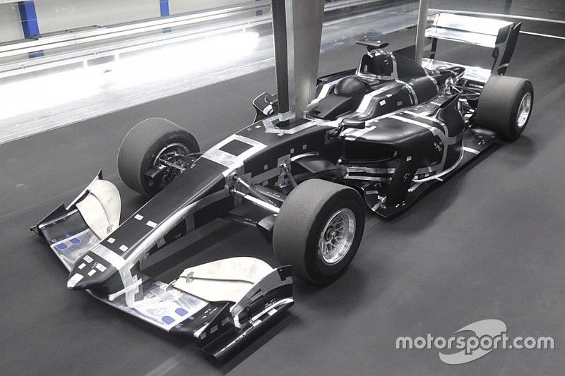 Windtunnel model of the 2019 Super Formula car (SF19)