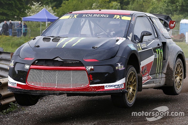 Lydden WRX: Solberg leads Day 1 as Loeb hits trouble