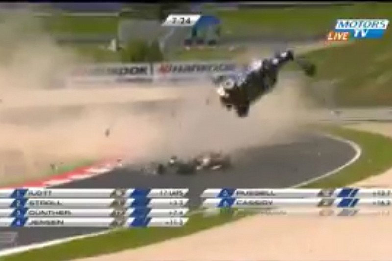 Pedro Piquet se envolve em acidente espetacular na F3 Euro