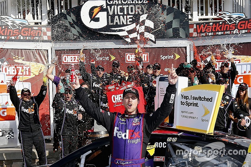 Hamlin wins Watkins Glen despite "worst pain I’ve had to go through"
