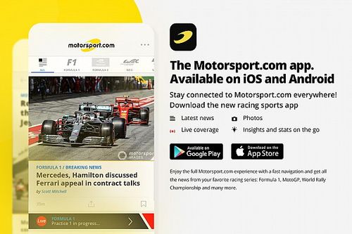 Baixe o novo aplicativo do Motorsport.com! As notícias do mundo da velocidade direto no seu dispositivo