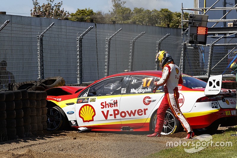 McLaughlin will 'kick himself up the arse' after practice crash