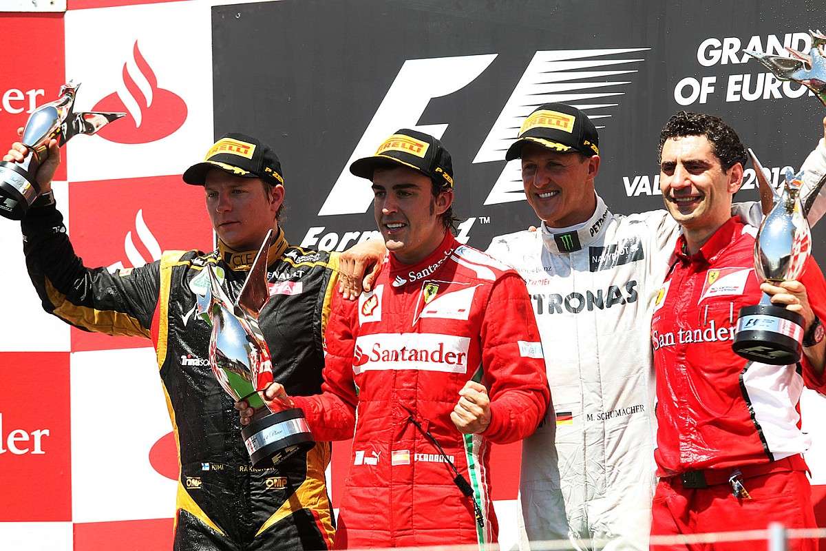 Alonso nagy győzelmét és Schumacher utolsó dobogóját ismétli a Forma-1