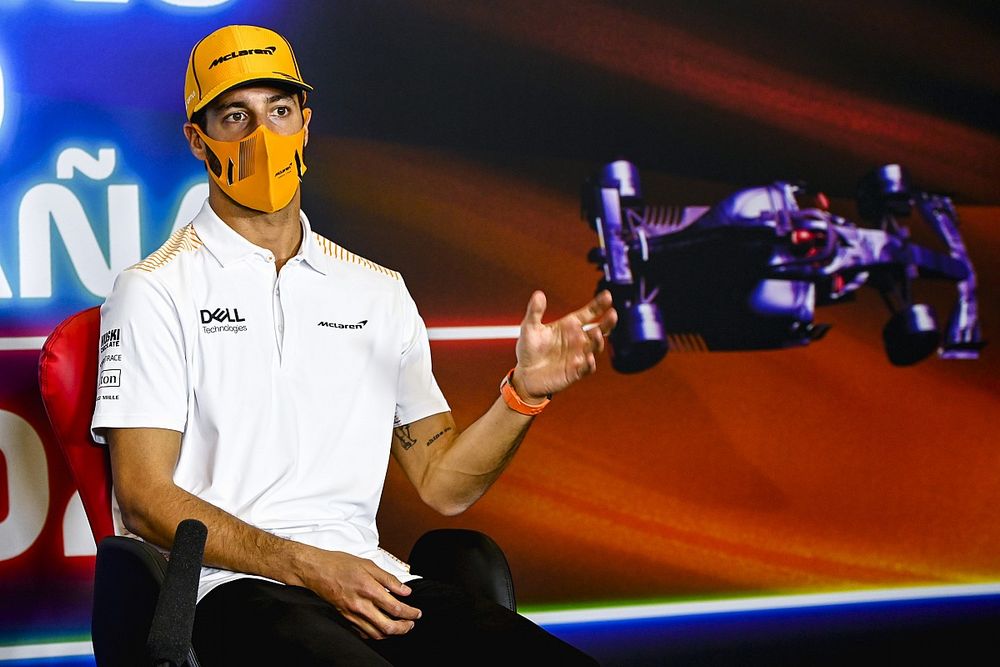 Daniel Ricciardo, McLaren in the Press Conference 