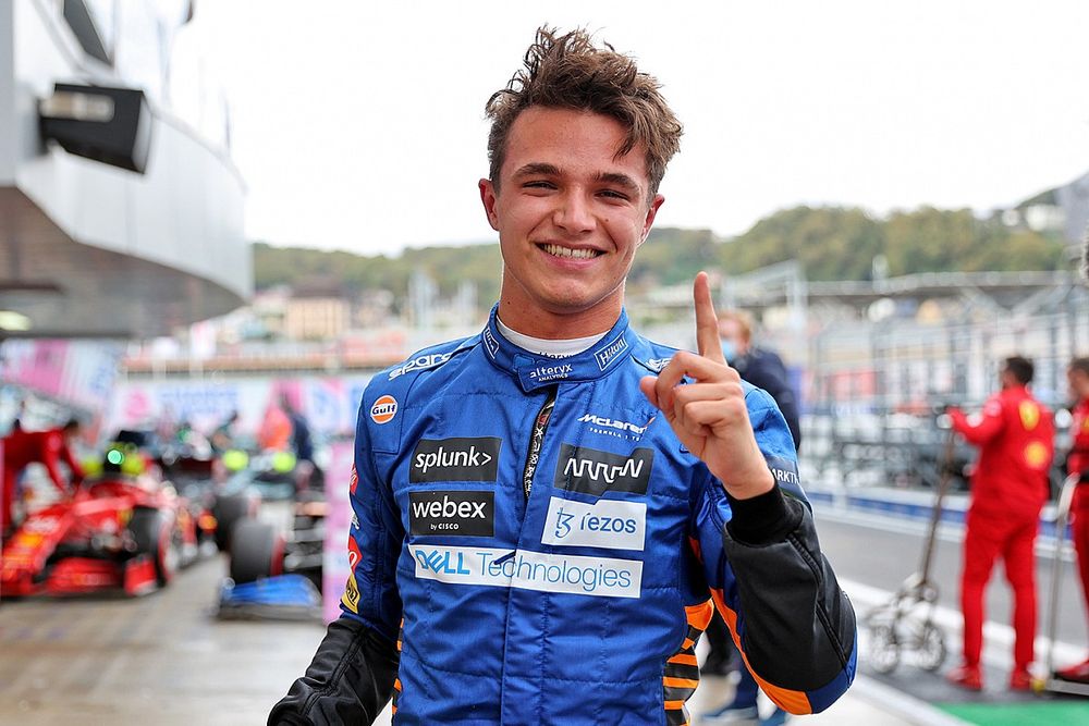 F1 Russian GP: Norris beats Sainz to maiden pole at wet-dry Sochi