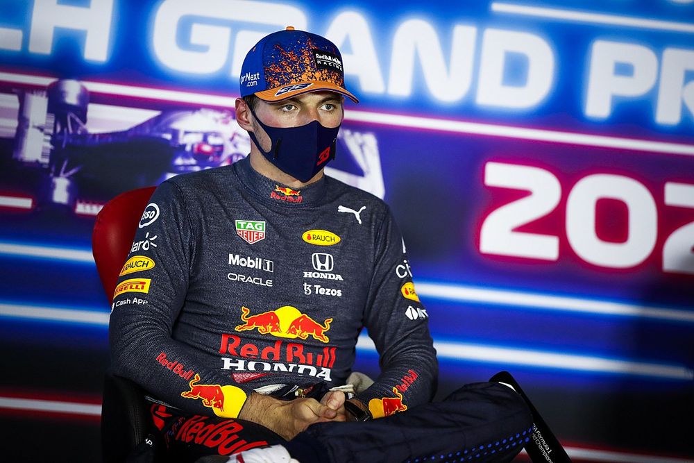 Pole Sitter Max Verstappen, Red Bull Racing in the Press Conference