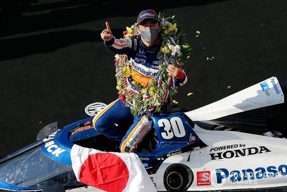 Indy 500 Race Winner Takuma Sato, Rahal Letterman Lanigan Racing Honda