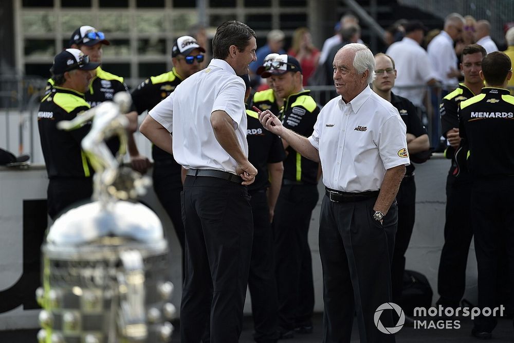 Tim Cindric and Roger Penske