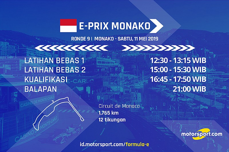 Jadwal Formula E E-Prix Monako