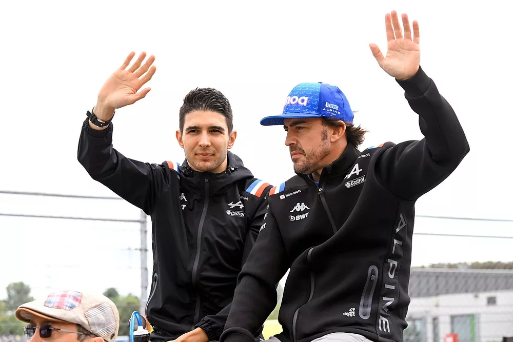 Esteban Ocon, Alpine F1 Team, Fernando Alonso, Alpine F1 Team,