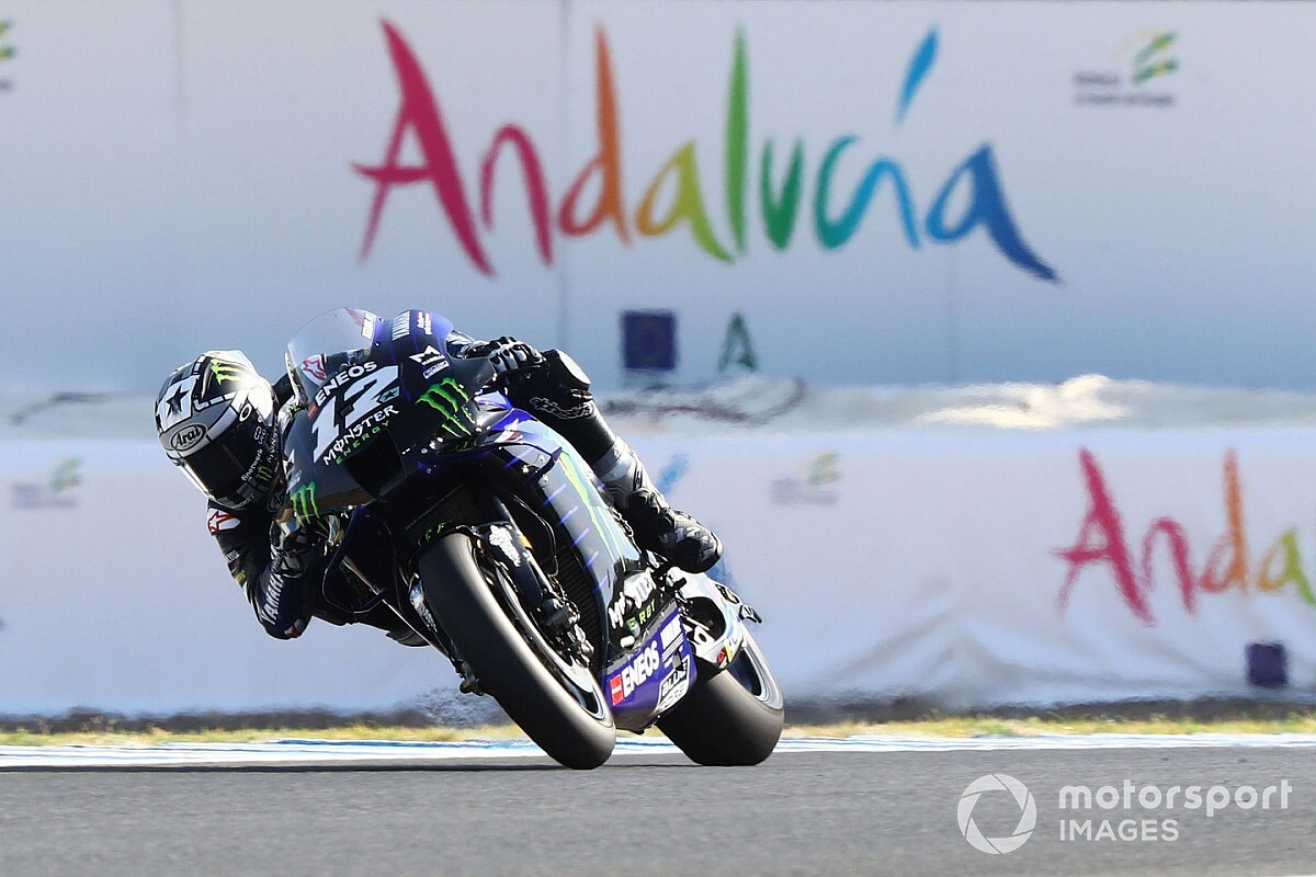 MotoGPアンダルシアFP1:ビニャーレス、ロッシのヤマハ勢がワンツー! 中上は8番手
