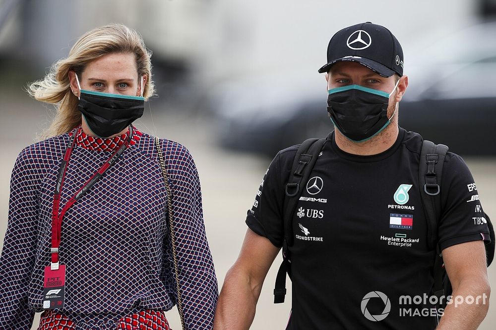 Tiffany Cromwell and Valtteri Bottas, Mercedes-AMG Petronas F1 