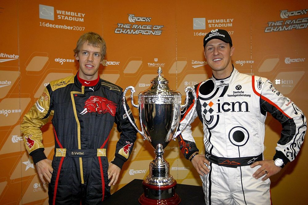 Sebastian Vettel et Michael Schumacher, Team Allemagne